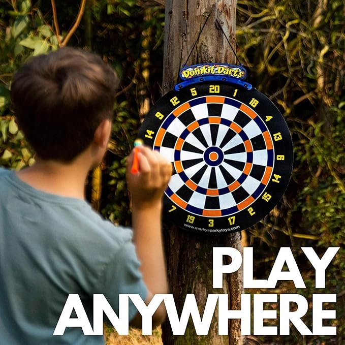 Doinkit Darts - Magnetic Dart Board - 3 Premium Designs - Kid Safe Durable Doinkit Magnetic Darts - Fun Indoor Wall Game for Boys and Girls or Adult Game Room