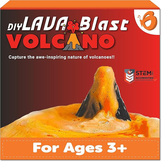 Butterfly Edufields Volcano Science Kit | STEM Education | Erupting Volcano Science Kit for Kids | Easter Gifts for Kids | Learning & Education Toys | Fun Gift for Boys & Girls | Science Experiments