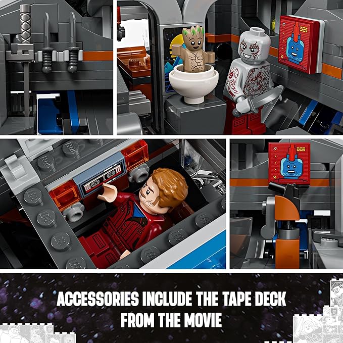 LEGO Marvel Guardians of The Galaxy: The Milano Buildable Starship Toy, Marvel Gift for Kids with 4 Super Hero Minifigures, Guardians of The Galaxy Toy for Boys and Girls Ages 12 and Up, 76286