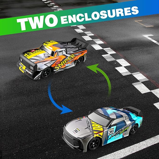 4DRC Rc Car, 2.4Ghz High Speed RC Drift Car, 4WD Drifting Racing Remote Control Monster Truck 30+ KM/H, All Terrain Off Road Truck for Adult & Kids Age 8-12 Gift