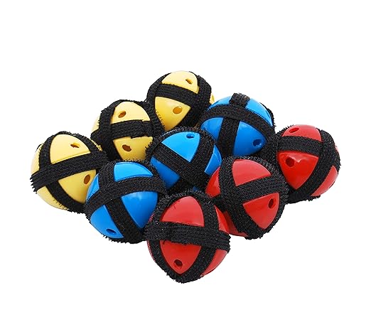 TickiT Target Math - 3 Large (17.75") Fabric Dart Boards with 9 Balls Using Hook-and-Loop Fasteners - Safe Dart-style Game for Kids