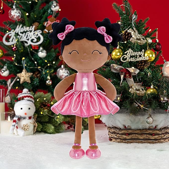 Gloveleya Baby Girl Gifts Baby Dolls Soft Doll Curvy Illusion Girl Rose Red 12inches