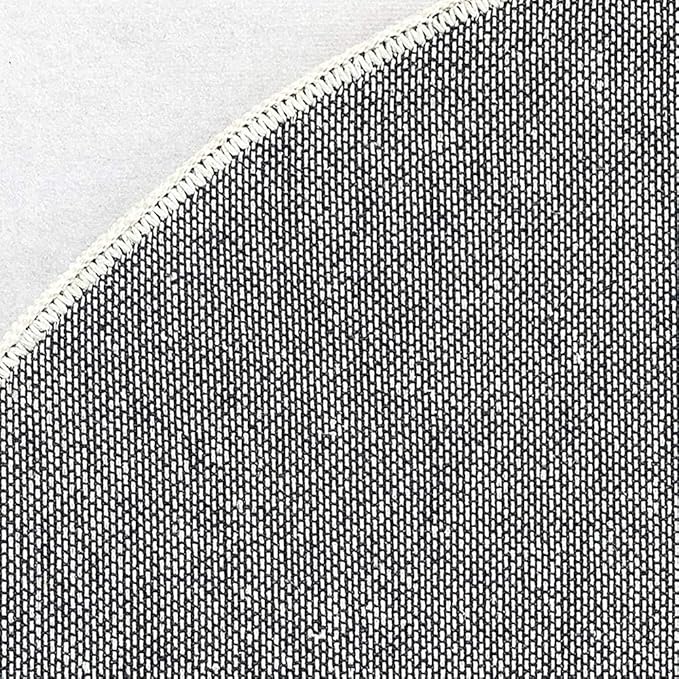 Poowe Round Kids Playroom Rug-Soft Alphabet Nursery Rug for Bedroom - Playtime Collection, Learning & Game Carpet for Classroom, Best Shower Gift for Infant Toddlers (Round 39.4", ABC Words-Leopard)