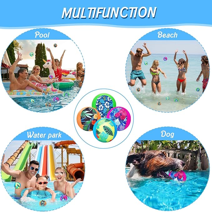 Water Skipping Ball for Children Water Bouncing Beach Pool Toy Ball for Adult Swimming Pool Games Party Favors Decoration