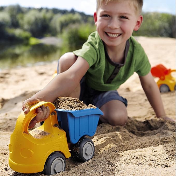 HABA Dump Truck Beach Toys for Toddlers 1-3, Construction Toys, Excavator Toys for Boys 3-5 Year Old & Beach Essentials for Kids 18 Mo+