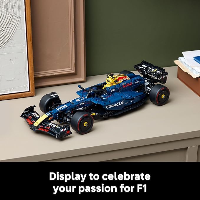 LEGO Technic Oracle Red Bull Racing RB20 F1 Race Car Model Kits - Building Set for Adults, Ages 18+ with Realistic Features - Gift for Fathers Day - 42206