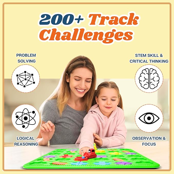 Track Racing Adventure Game for Kids 3-8: 200+ STEM Challenges & 3 Race Modes – Fueling Creative Play & Epic Track Designs!