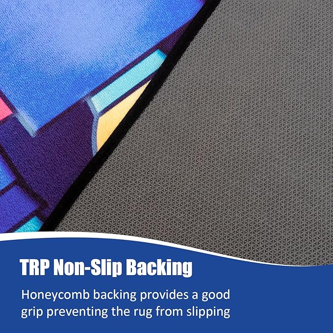 Space Rockets Rug for Kids Room Solar System Area Rugs for Boys Bedroom Kids Rugs for Playroom Space Planet Theme Rug Living Room Dining Room Decor 60x84 inch