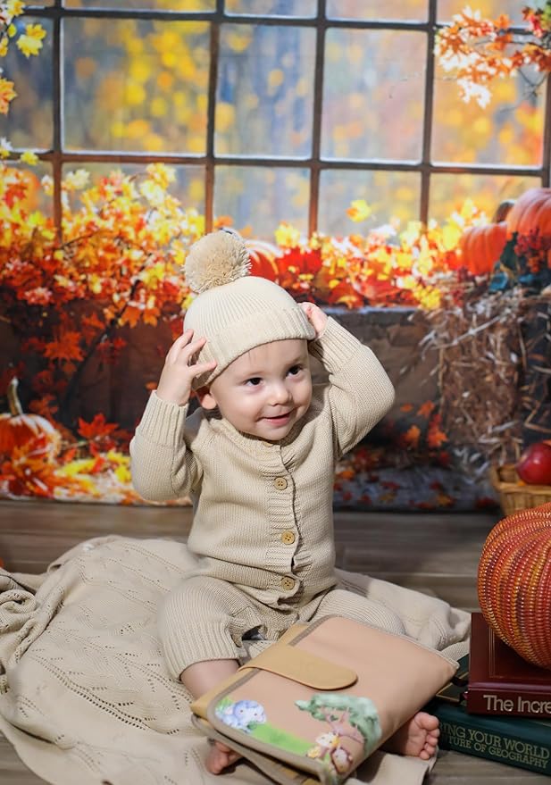 Knitted Newborn Gift Set – 100% Organic Cotton Baby Outfit & Blanket – Soft Coming Home Set (0-3M, 3-6M) – Cozy Infant Romper for Daily Wear & Photoshoot – Ropa para Bebé Recién Nacido