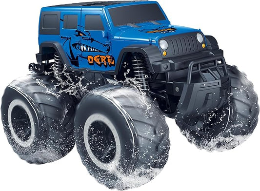 Threeking 1:16 Waterproof Monster Truck SUV Toys RC Cars Remote Control Car Truck Toys 4WD All Terrain Off-Road Car Toy Gifts Presents 6 7 8 9 10 11 12 Year Old Kids Boys Girls Toys