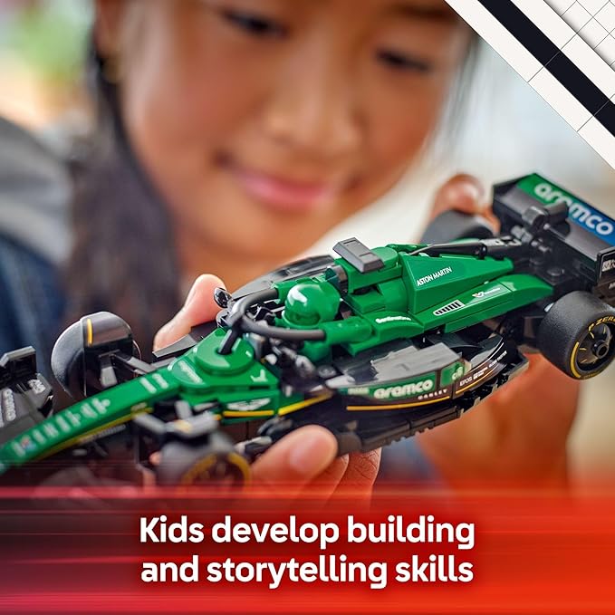 LEGO Speed Champions Aston Martin Aramco F1 AMR24 Race Car Toy - Building Set for Kids, Boys & Girls, Ages 10+ - Toy Car for F1 Fans - Gift Idea for Birthday - 77245