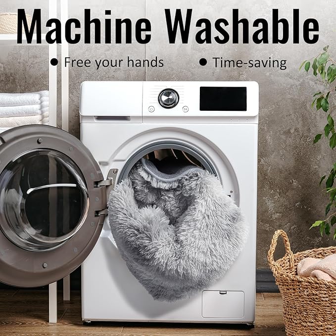 PAGISOFE Light Grey Shaggy Abstract Area Rug 6x9 Feet, Plush Fluffy Rugs for Living Room, Soft Rug for Bedroom, Furry Rugs for Girls Boys Kids Room, Large Fuzzy Rug for Playroom, Shag Carpet