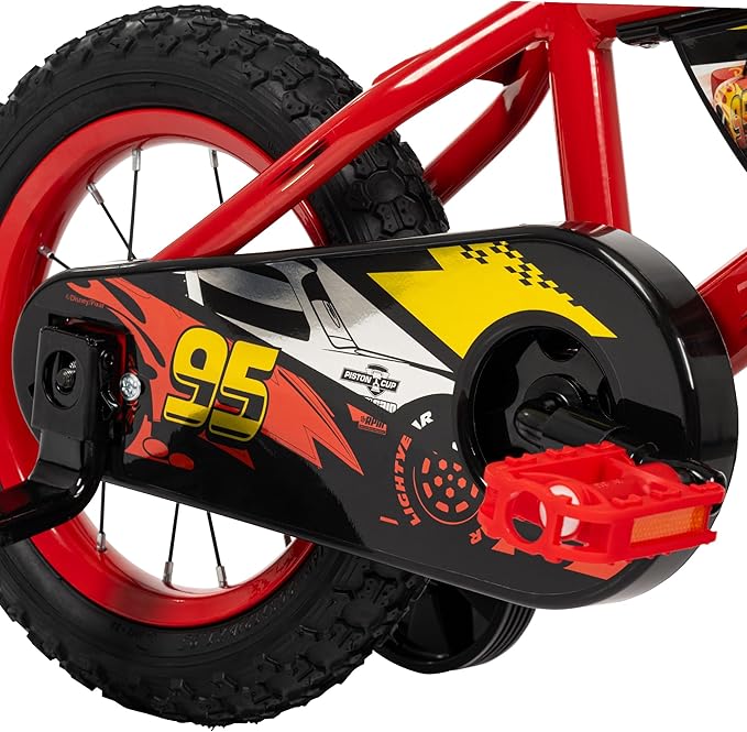 Huffy Disney and Marvel 12/16 Inch Boy's Bike for Kids, Multiple Color Options and Designs Available, Ideal for Ages 3+ Years Old, Removable Training Wheels, Adjustable Seat, Simple Coaster Brake