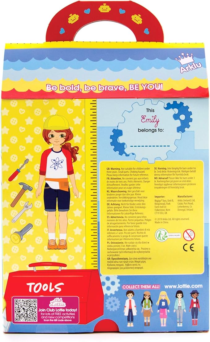 Lottie Young Inventor STEM Doll with Tool Set