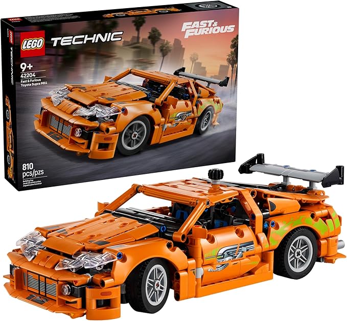 LEGO Technic Fast and Furious Toyota Supra MK4 Building Kit- Toy Car for Kids, Boys, and Girls, Ages 9+ - Creative Gift for Fast and Furious Car Fans - Realistic Engineering Details - 42204