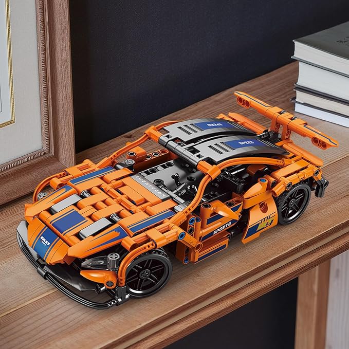 408 Piece Remote Control Racing Car Building Set for Kids,STEM 1:16 technology Sports Car Collection Model Brick Kit,Rechargeable RC Sports Cars Toy Set Gift for 6 7 8+ Year Old Boys and Girls