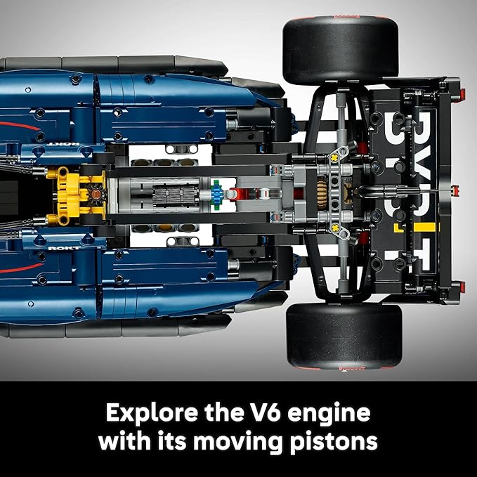 LEGO Technic Oracle Red Bull Racing RB20 F1 Race Car Model Kits - Building Set for Adults, Ages 18+ with Realistic Features - Gift for Fathers Day - 42206