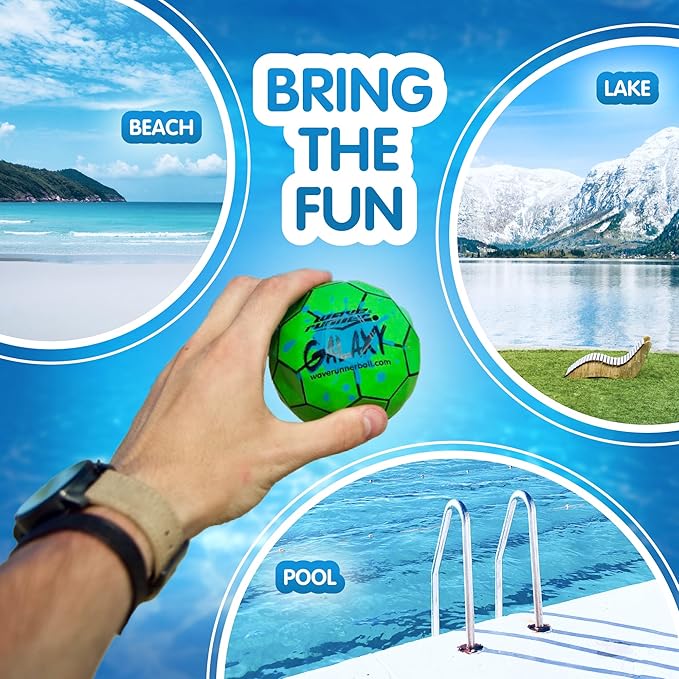 Wave Runner Galaxy Bounce Ball - Revolutionary Water Balls for Pool and Beach Fun, Ultimate Skipping and Bouncing Ball Pool Toy, Endless Summer Fun for Teens, Boys, Girls