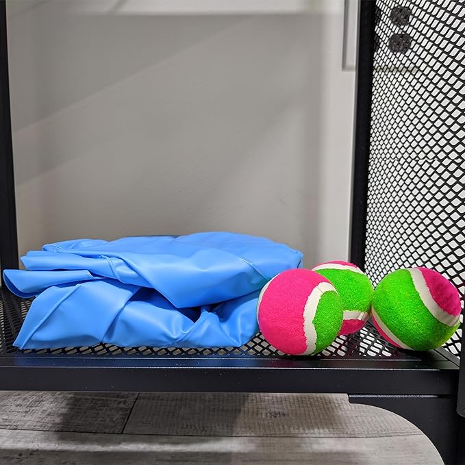 Franklin Sports Kids Dart Board - Inflatable Dart Ball Game with 3 Tennis Ball Self-Stick Darts - 20 X 20