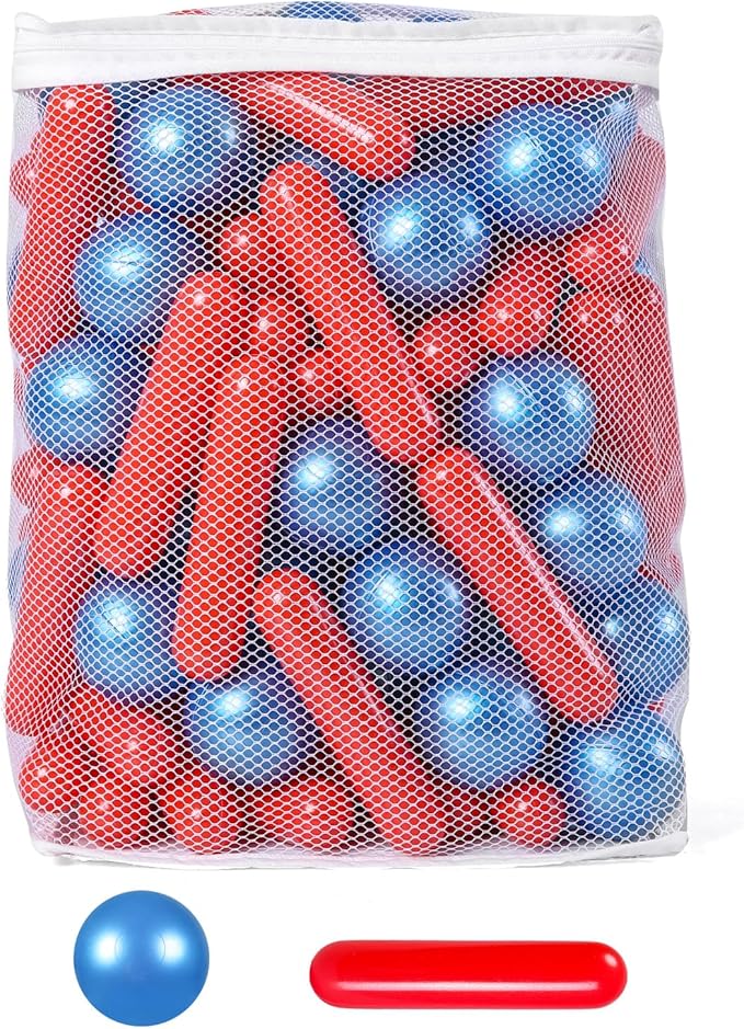 STARBOLO Ball Pit Balls for Baby and Toddler, 120pcs Phthalate Free BPA Free Crush Proof Plastic Pit Balls Play Toys for Kids Ball Pit, Pool,Play Tent,Party
