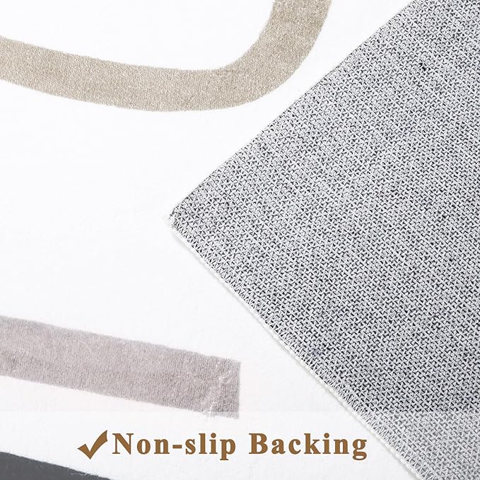 Topotdor Rainbow Kids Play Rug Alphabet Nursery Area Rug Extra Large Soft Crawling Play Mat for Children Toddlers Bedroom (59x83 inch,Multi Color)