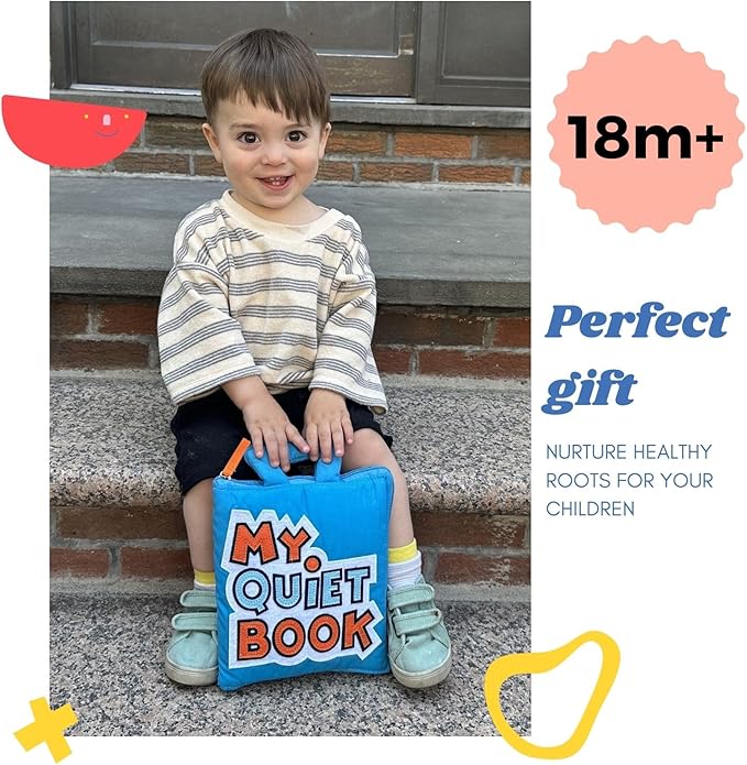 My Quiet Book - Busy Board for Toddlers 2-4, Sensory Toys with 10 Montessori Activities, Girl Toys, Books & Birthday Gifts