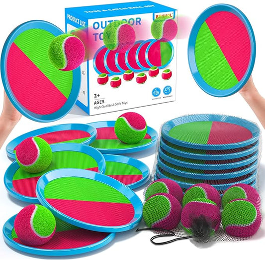 Bennol Toss and Catch Ball Game Outdoor Toys for Kids, Outdoor Outside Games Toys for Kids Ages 3 4 5 6 7 8 9 10, Yard Backyard Games Beach Outside