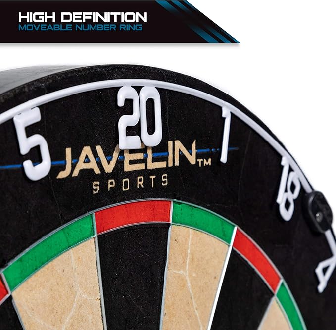 EastPoint Sports Bristle Dartboard Sets, High-Density Self-Healing Sisal Fibers, Easy-to-Mount Board - Perfect for Family Game Room, basements, bar, Man cave, or Garage