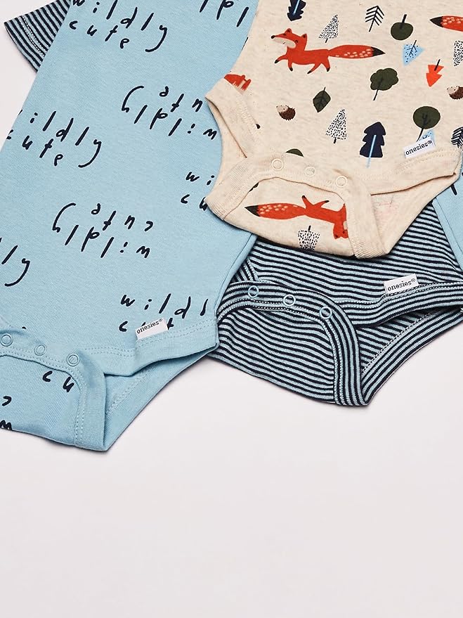 Gerber baby-boys 5-pack Short Sleeve Variety Onesies Bodysuits