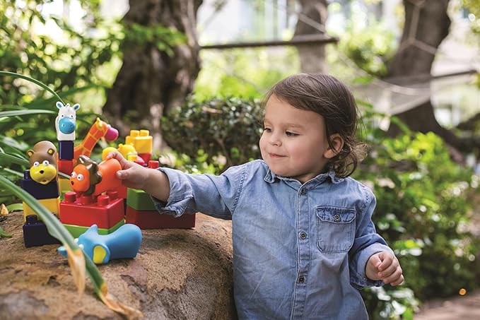 Edushape Mini Edu-Animals, Flexible Blocks, 28 Piece