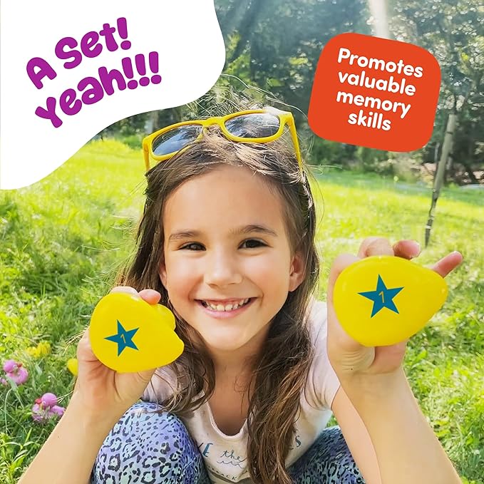 Gamie Duck Pond Matching Carnival Game for Kids, 36" x 6" Inflatable Pool & 20 Plastic Ducks with Numbers, Water Outdoor Game for Kids, Fun Memory Game for Backyard, Birthday Party Field Day Games