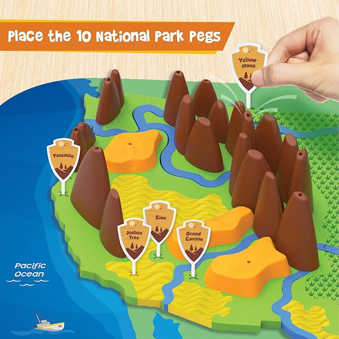 Imagimake Mapology Physical Features USA Puzzle | Mountains, National Parks, Rivers & Lakes 3D Puzzle for Kids 8-10 | Educational Toys | Classroom Must-Haves | Learning Gift for Kids Age 8-12