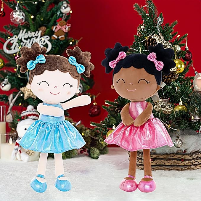 Gloveleya Baby Girl Gifts Baby Dolls Soft Doll Curvy Illusion Girl Rose Red 12inches