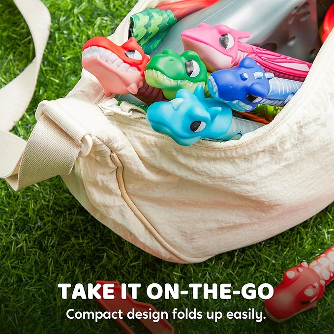 JOYIN Dinosaur Toy Rocket Launcher for Kids, 6 Dinosaur Foam Rockets, Launch up to 100 ft, Family Fun, Birthdays, Gift for Kids Boys 3 4 5 6 7 8 Years Old