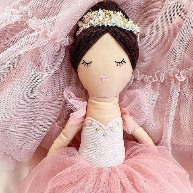 MON AMI Juliet The Prima Ballerina Stuffed Doll - 22”, Plush Ballerina Doll for Girls, Use as Toy or Room Decor for Kids of All Ages