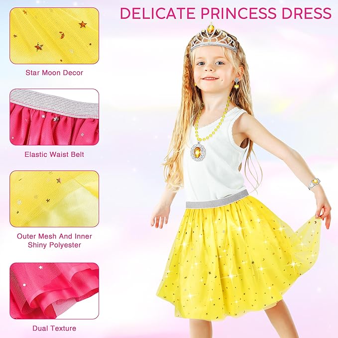 Princess Dress Up Toys & Jewelry Boutique,Girl Role Play Gifts,Kids Toys for 3-6 Years Girl Toddler B-Day Party Favors
