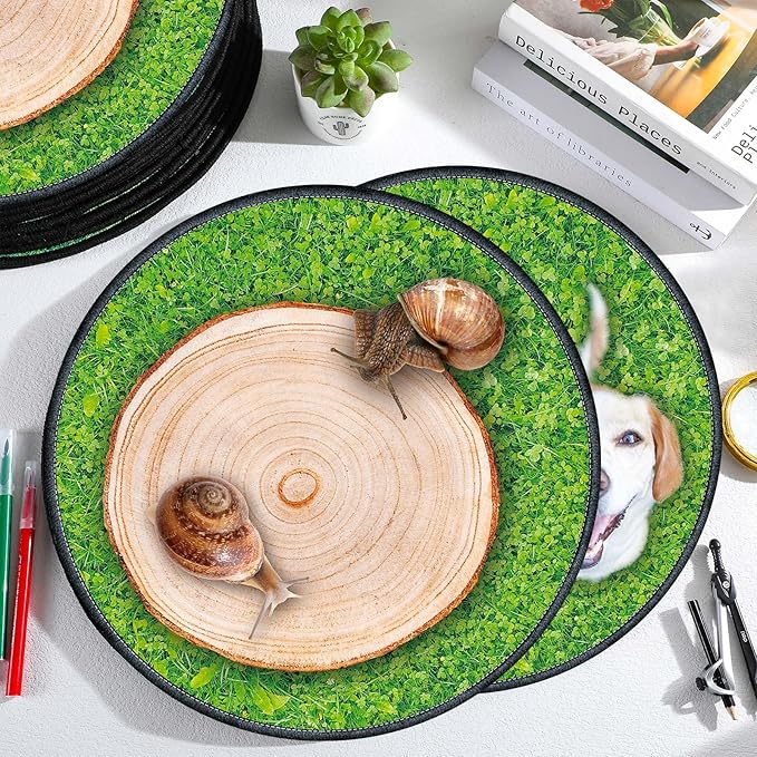 Nuanchu 12 Pcs Kids Carpet Circle Seats for Classroom 16 Inch Round Floor Mat Kids Floor Cushions Soft Educational Classroom Rug Non Slip for School Learning Playing Areas(Animal Style)