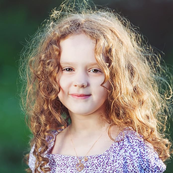 Necklace for Girls Kids Gifts - Colorful CZ Heart Initial Necklaces Unicorn Necklace for Girls Jewelry Birthday Graduation Gifts for Little Girl Kids