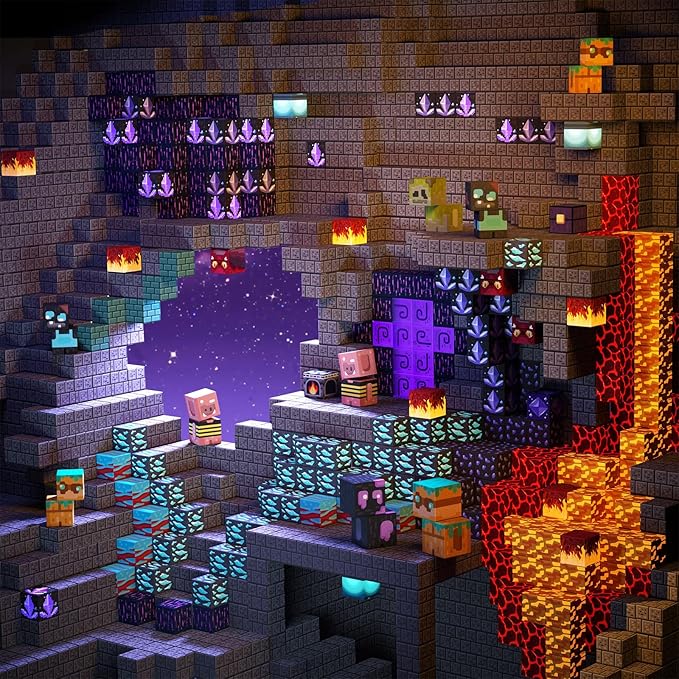 GobiDex 100PCS Magnetic Building Blocks Game-Based Build Magwonder Cave World with Magnet Construction Toys STEM Sensory Gift for Boys Girls Birthday