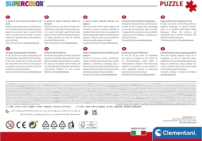 Clementoni - 25727 - Supercolor Puzzle Double Face Marvel Spidey - 104 Pieces - Jigsaw Puzzle for Kids Age 6