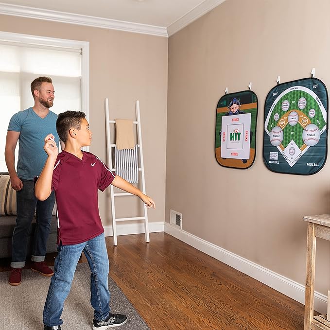 GUD Dart Board, Football & Baseball Games, Kids Birthday Party Dartboard, 12 Safe Darts, Boys & Girls Sports Party Supplies. Indoor Outdoor Party Age 7 8 9 10 11