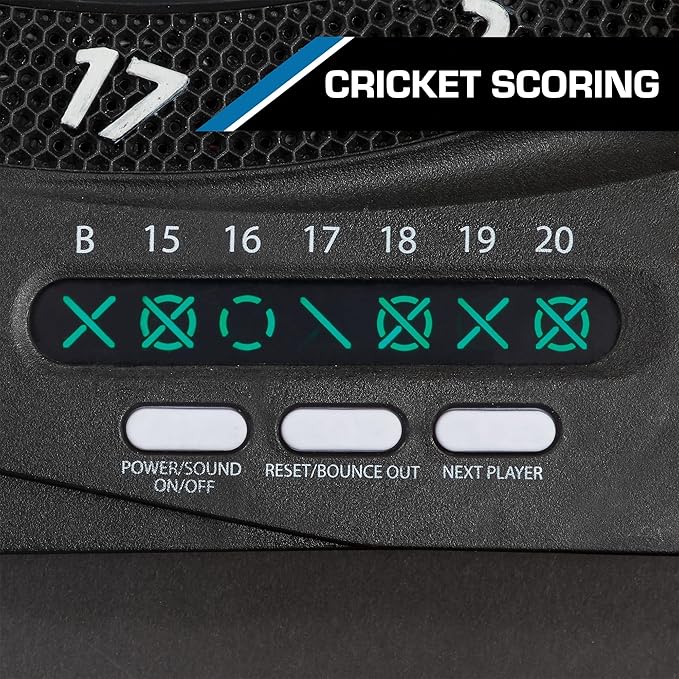 EastPoint Sports Electronic Soft-Tip Dartboard with Electronic LED Cricket Scoring and Over 30 Game Modes Includes 12 Soft Tip Darts and 100 Replacement Tips - Great for Game Room,Basement,Garage
