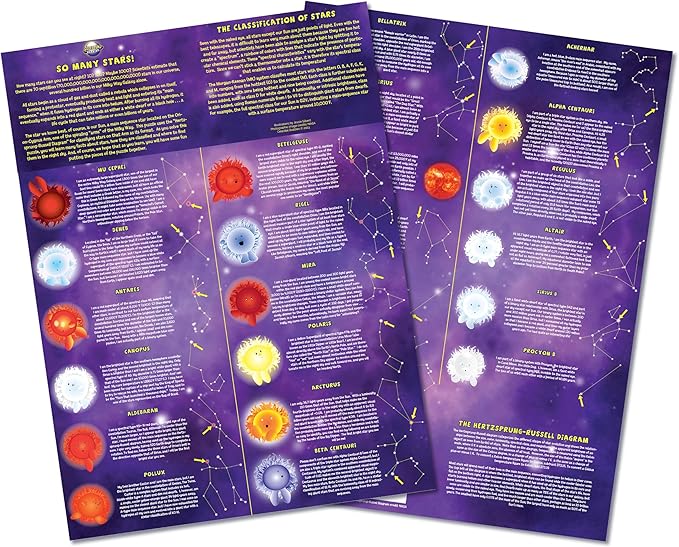Celestial Buddies So Many Stars! 500 Piece Jigsaw Astronomy Space Puzzle and Poster for Ages 8+ | Educational Star Poster for Science STEM Learning (So Many Stars!)