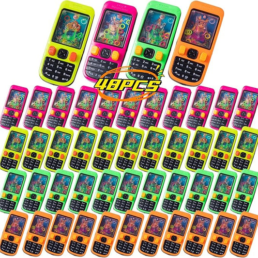 48 Pcs Handheld Water Ring Games Party Favors,Classroom Prizes,Goodie Bags Stuffers,Return Gifts for Kids Birthday Party,Treasure Box,Pinata Filler Bulk