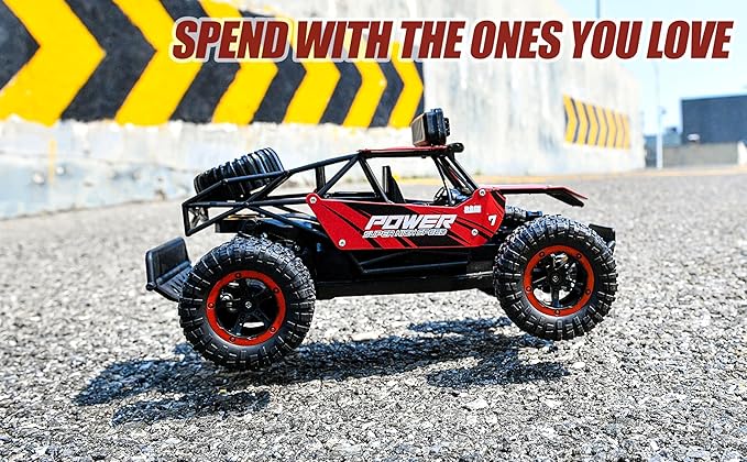 BEZGAR TB141 RC Cars-1:14 Scale Remote Control Car, 2WD High Speed 20 Km/h All Terrains Electric Toy Off Road RC Car Vehicle Truck Crawler with Two Rechargeable Batteries for Boys Kids and Adults