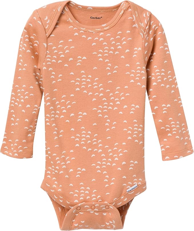 Gerber Baby Girls' 6-Pack Long-Sleeve Onesies Bodysuits