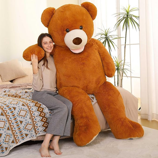 MorisMos Giant Teddy Bear Plush 6 Feet, Large Teddy Bears Stuffed Animals for Girlfriend Boyfriend, 6 Foot Life Size Bear Gifts, Baby Shower, Birthday