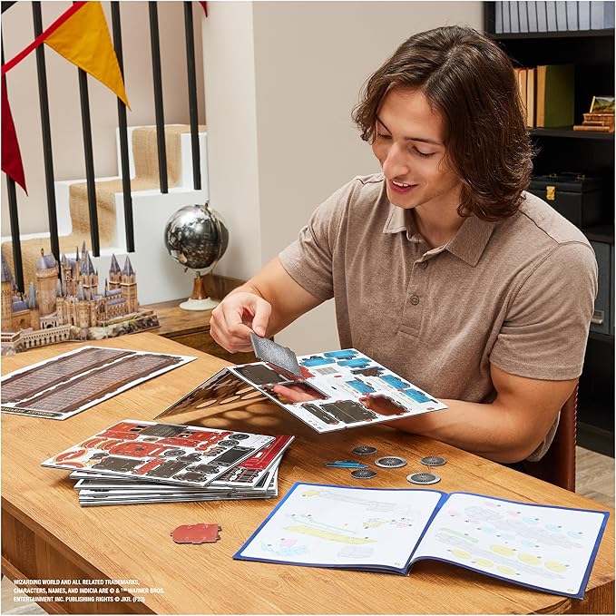 4D Build, Harry Potter Hogwarts Express 3D Puzzle Model Kit 181 Pcs 2.5 Ft Wide | Harry Potter Gifts Desk Decor | 3D Puzzles for Adults & Teens 12+