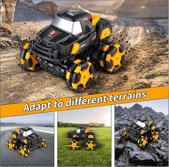 Transform Remote Control Car 1:16 Scale Transforming Remote Control Cars Toy for Kids 2.4Ghz 360° Rotating RC Stunt Rc for Boys Stunt Toy Car for Kids Age 3-5 5-7 4-6 6-8 8-12