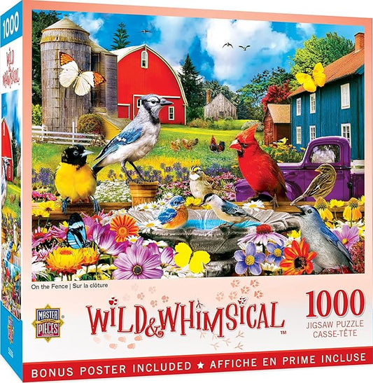 Baby Fanatics MasterPieces 1000 Piece Jigsaw Puzzle for Adults, Family, Or Youth- On The Fence - 19.25"x26.75"